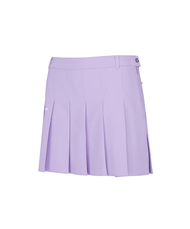 ANEW Golf: Women Big Logo Pleats Middle Long Skirt - Green